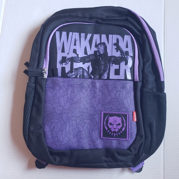 Disney Black Panther Wakanda Marvel Backpack NWT - Picture 10 of 12